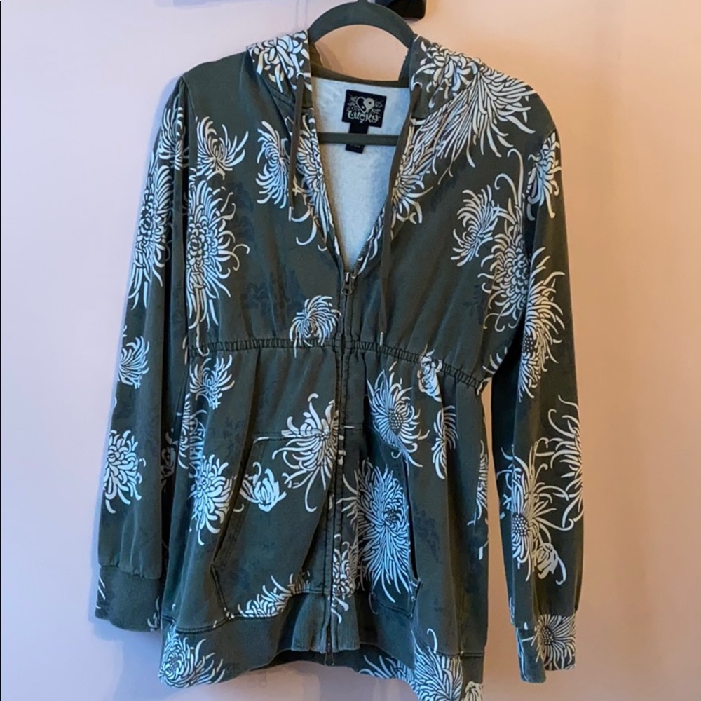 Lucky Brand front zip sweatshirt